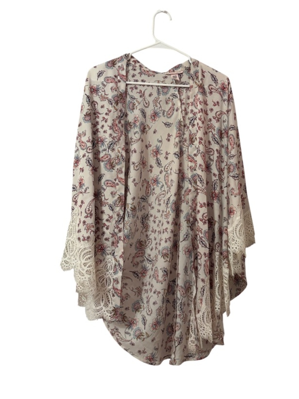 Victoria Secret Floral Lace Open Kimono Robe